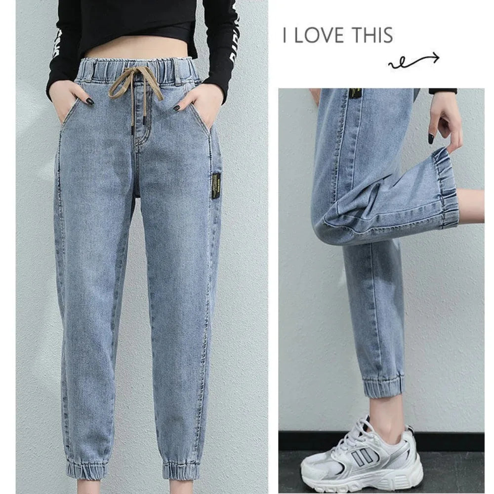 Women jeans female Jeans women High Waist Harem Pants women Jean Casual Legging jeans women