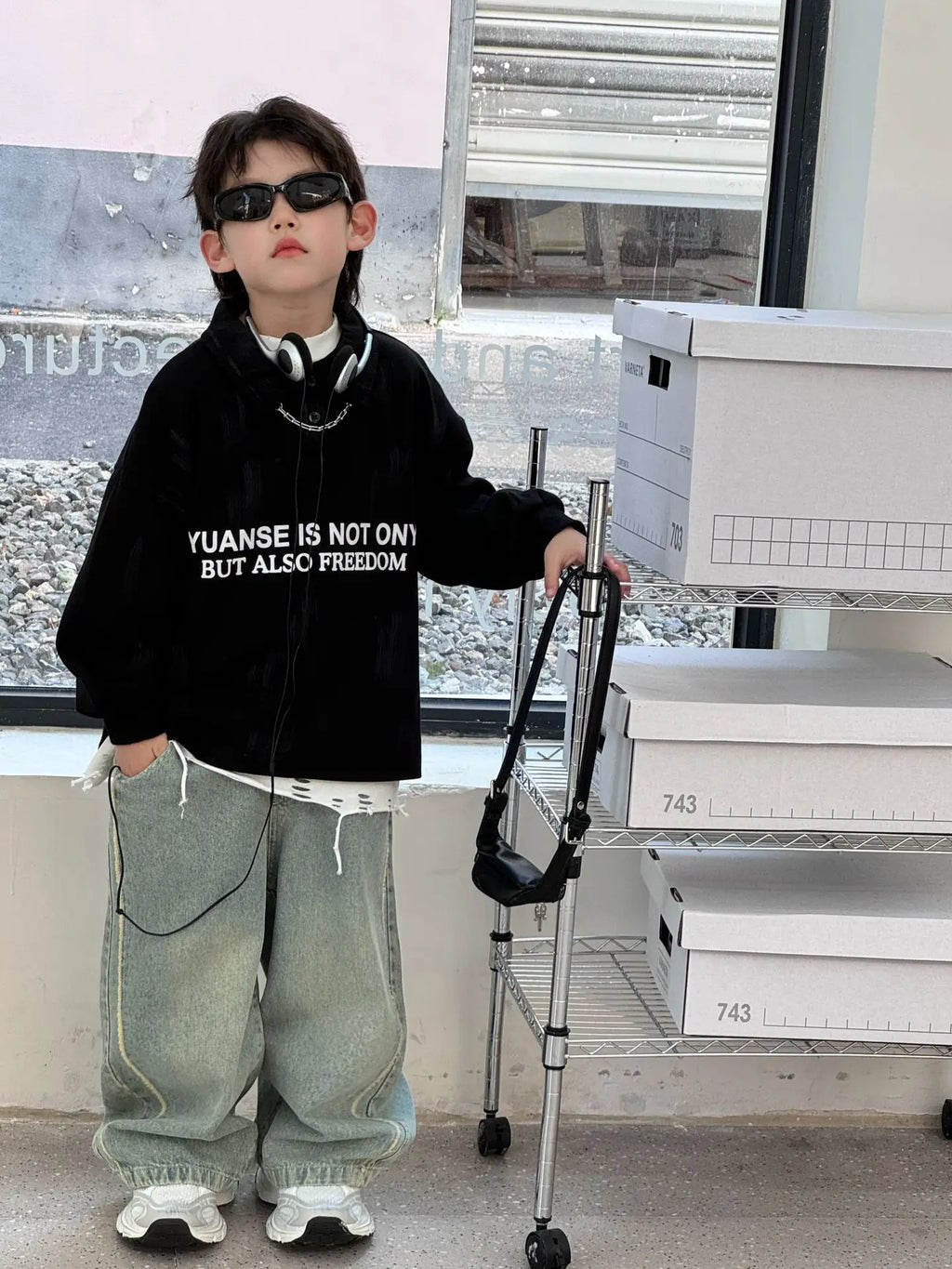 jeans pants 2024 Autumn New Korean Boys' Fashion  Retro Jeans Children's Pants  boys clothes