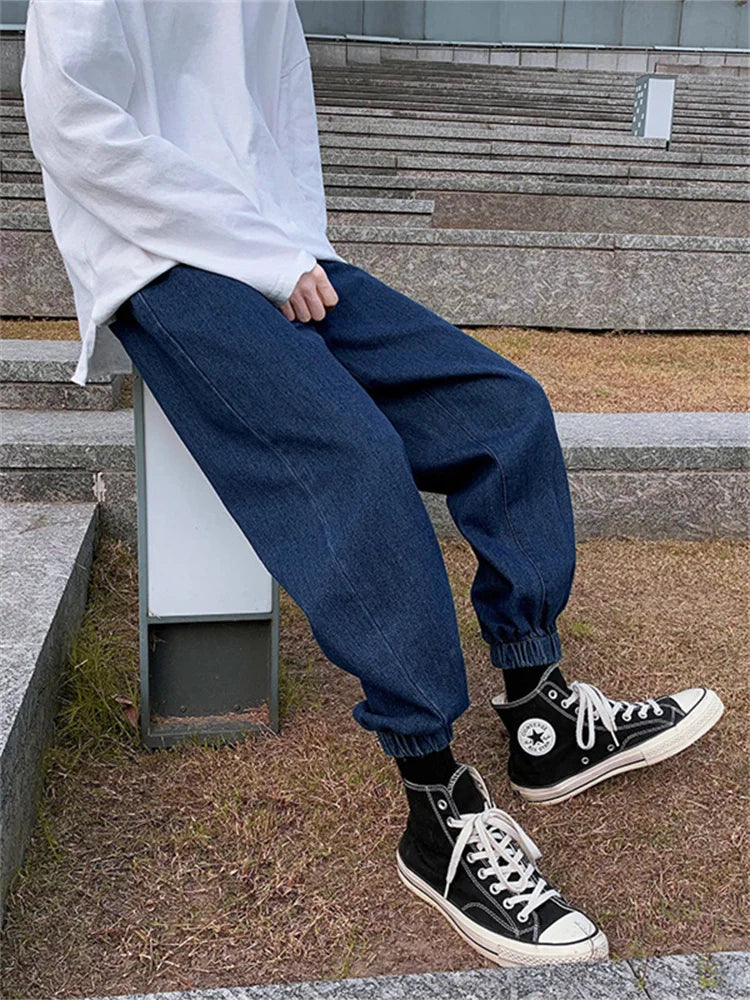 Jeans men Jeans Man Loose Joggers Streetwear Harem Jeans Cargo Pants Ankle-Length Denim Trousers denim pants joggers men
